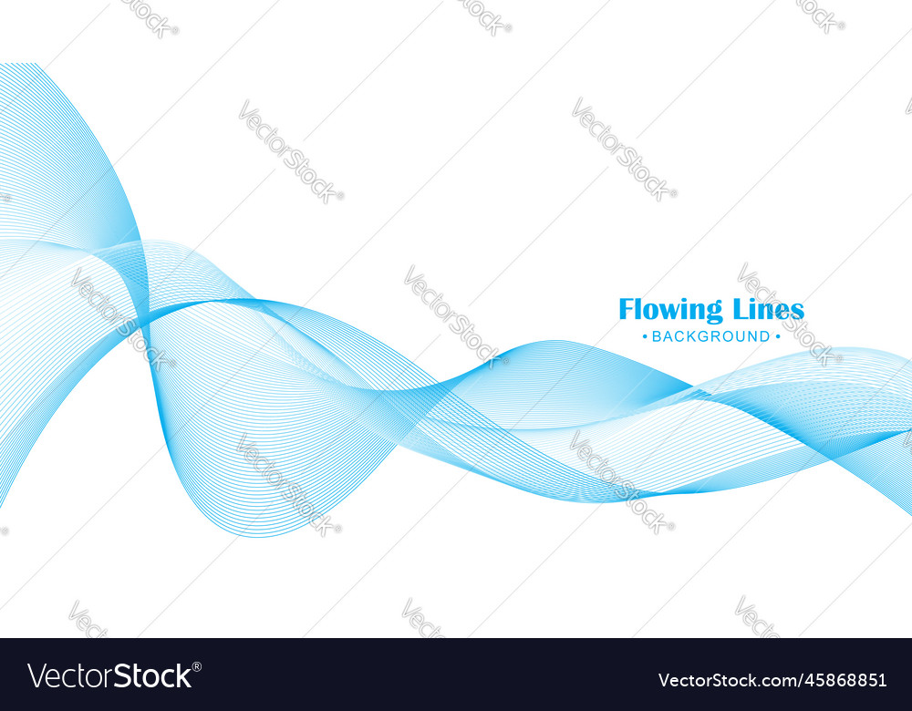 Elegant smooth wavy lines background