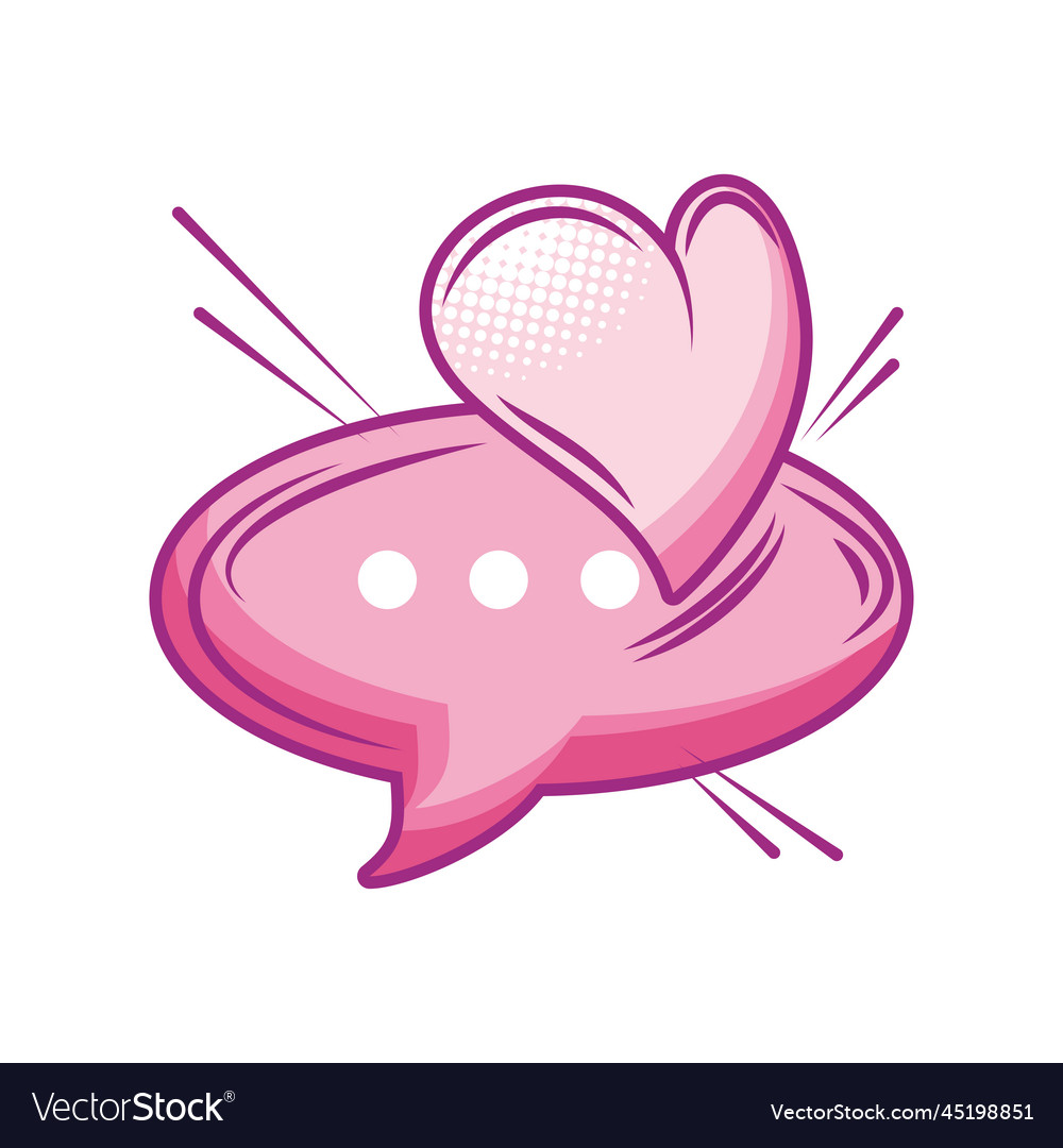 Love speech bubble valentines day