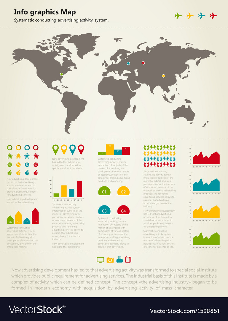 Modern Data Map Infographic