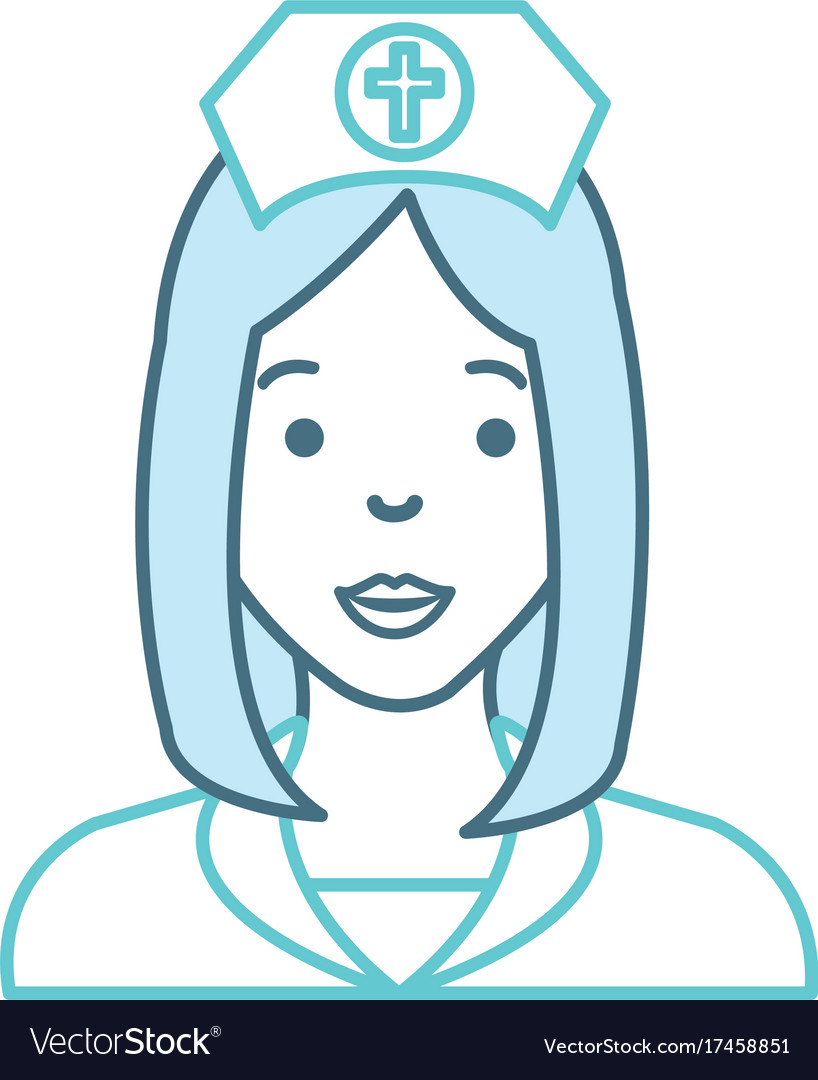 Nurse beautiful avatar character Royalty Free Vector Image