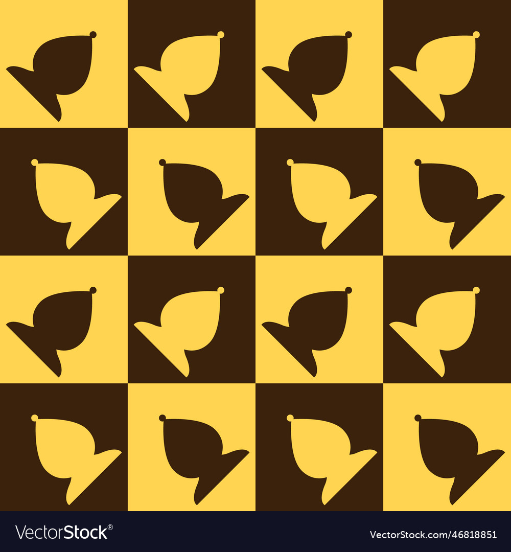 Seamless pattern with chess bishop endless Vector Image Seamless pattern with chess bishop endless