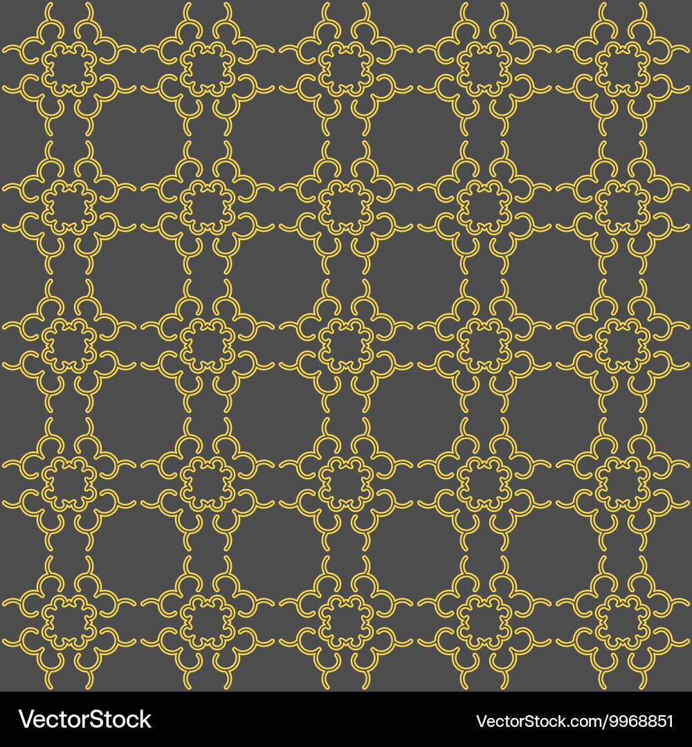 Yellow geometric seamless pattern Royalty Free Vector Image