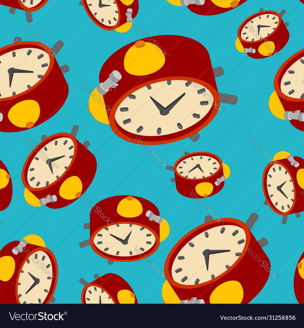 Alarm clock pattern seamless old table