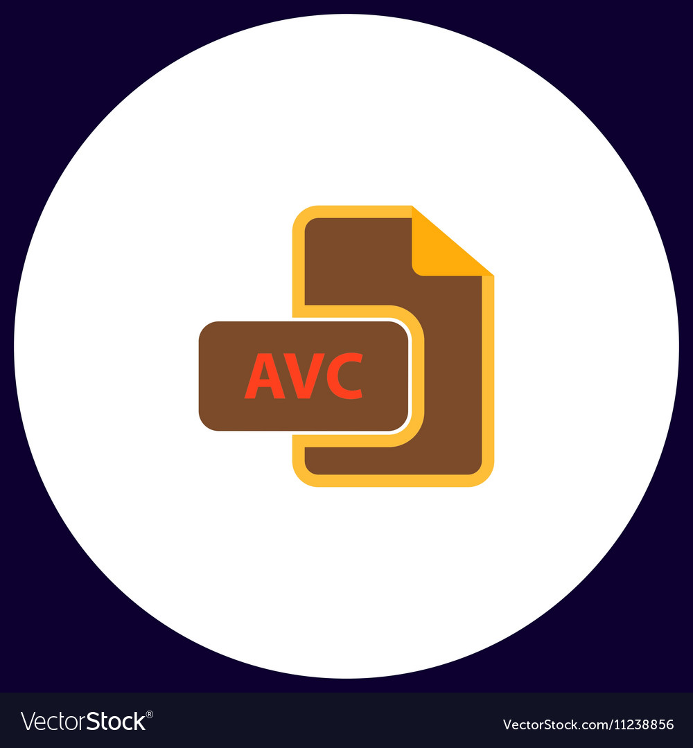Avc computer symbol vector image Avc computer symbol