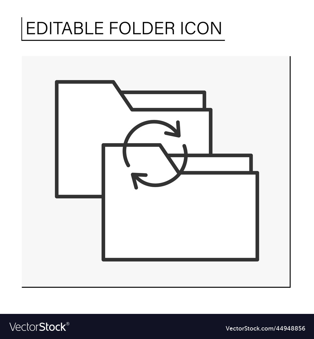 Document case line icon