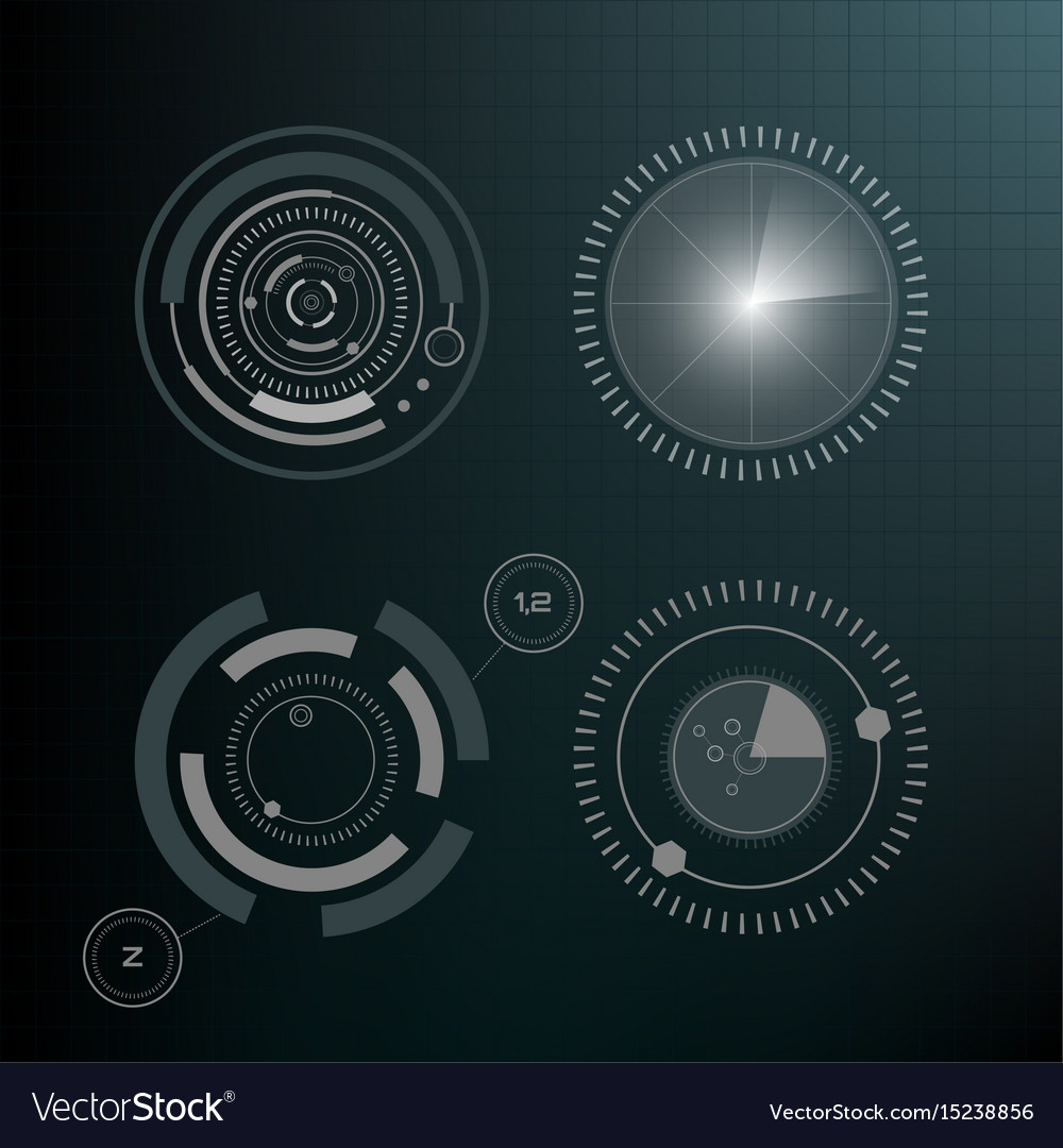 Futuristic HUD Interface Elements