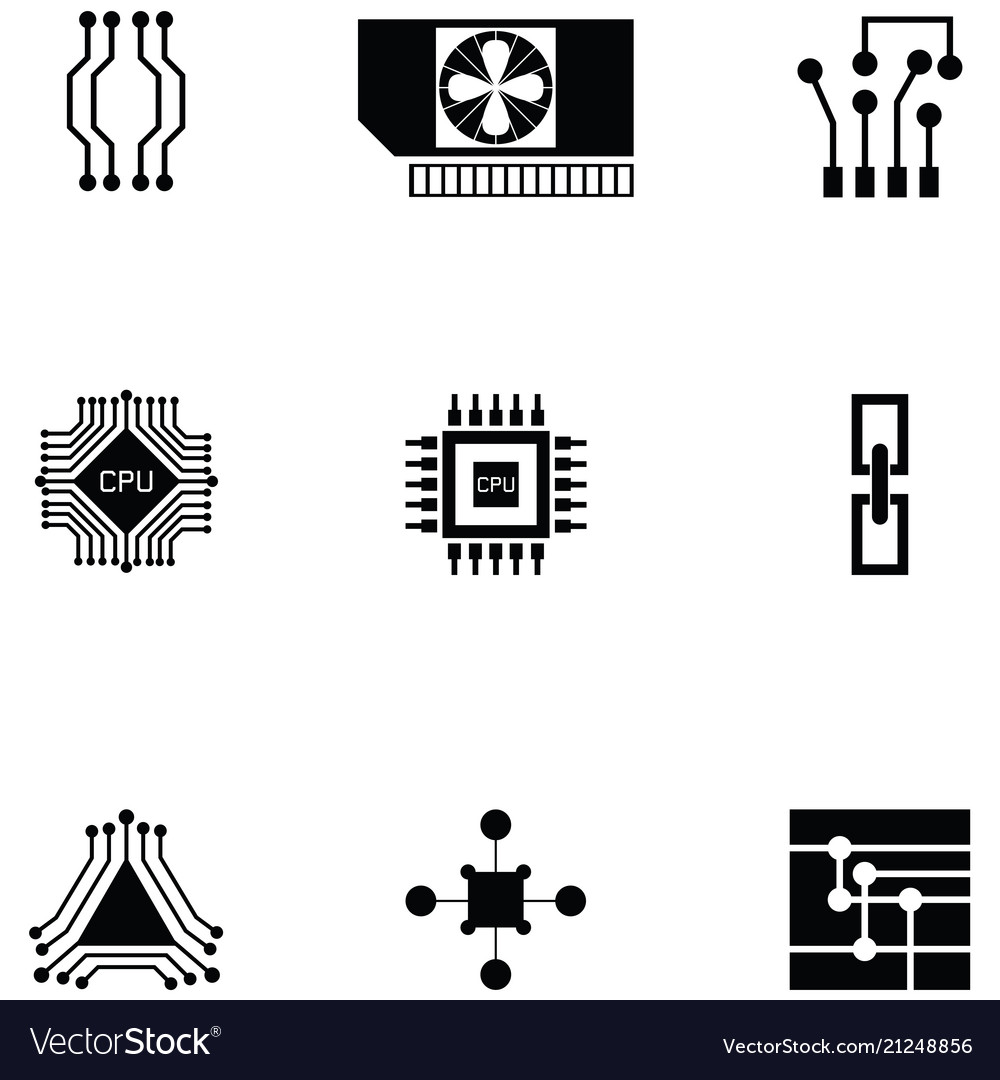 Microchip icon set