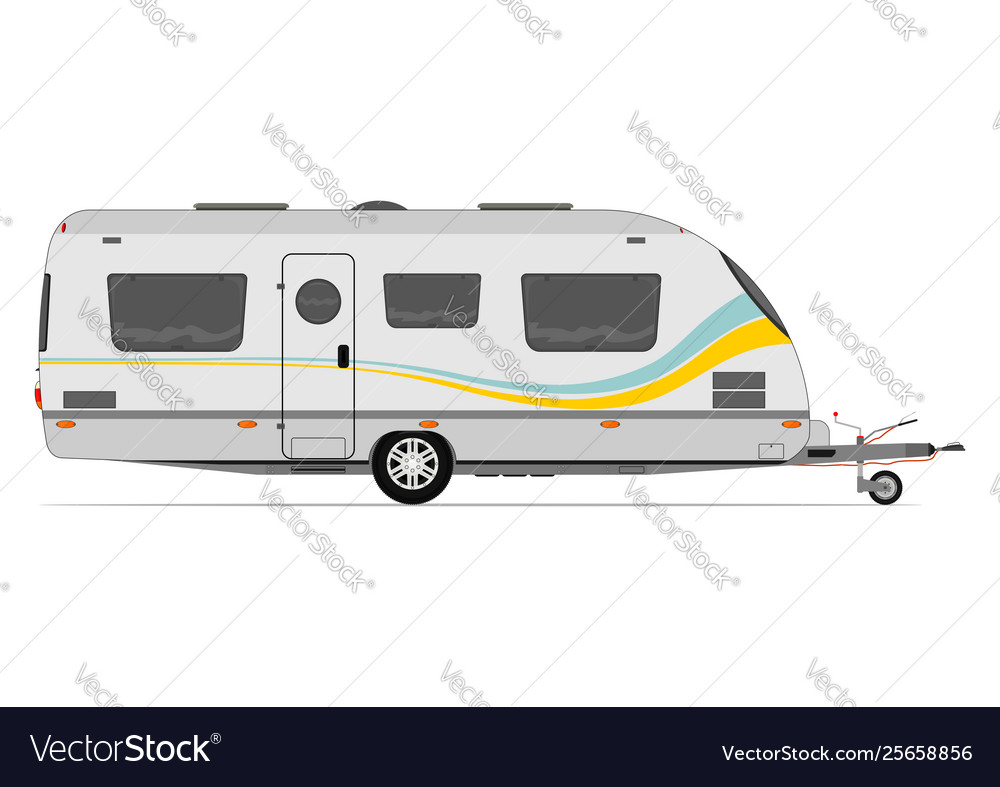 Modern caravan Royalty Free Vector Image - VectorStock