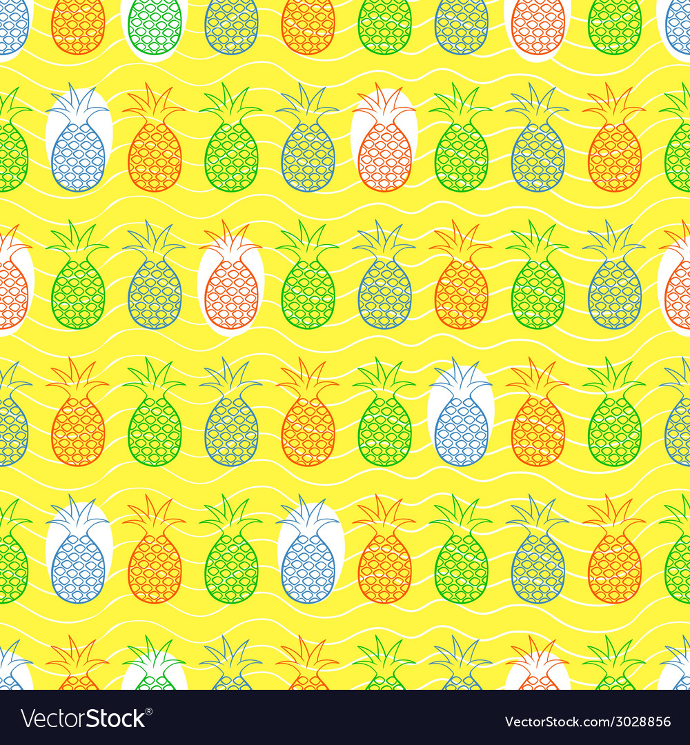 Pineapple seamless pattern