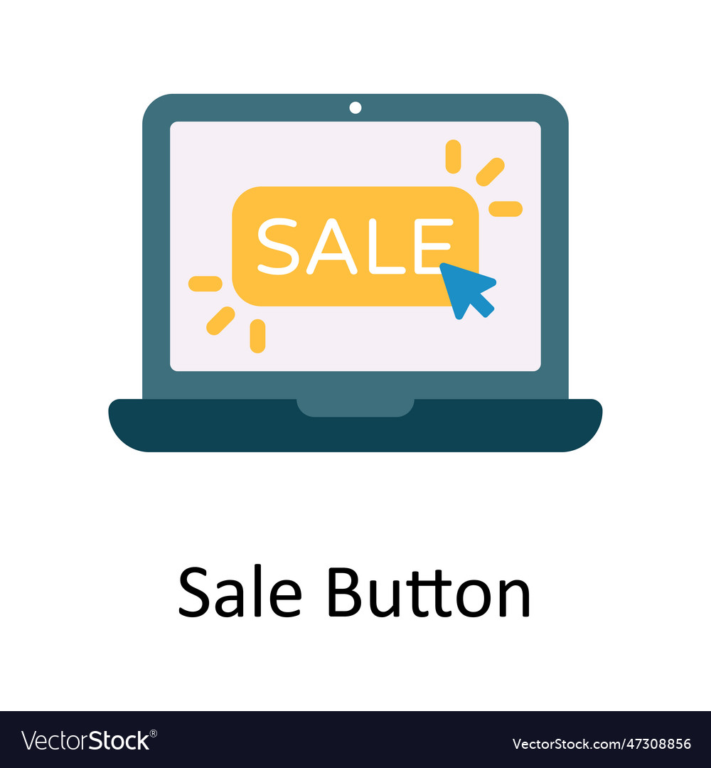 Sale button flat icon design