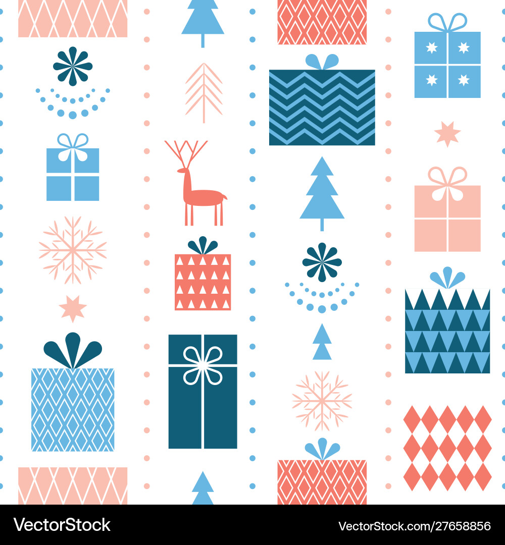 Seamless christmas pattern Royalty Free Vector Image