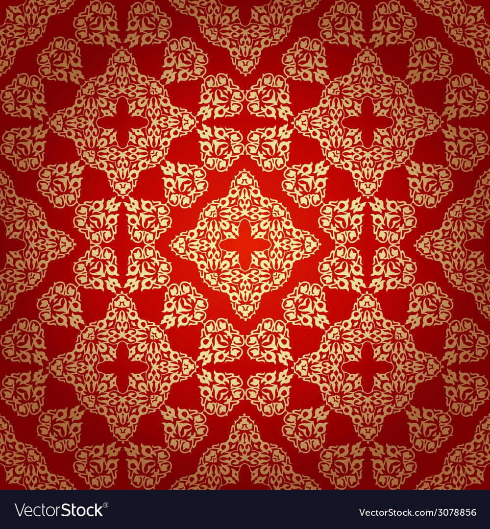 Seamless pattern in victorian style Royalty Free Vector