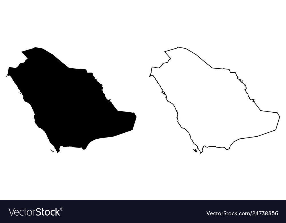 Einfach nur scharfe Ecken Karte - Königreich saudi