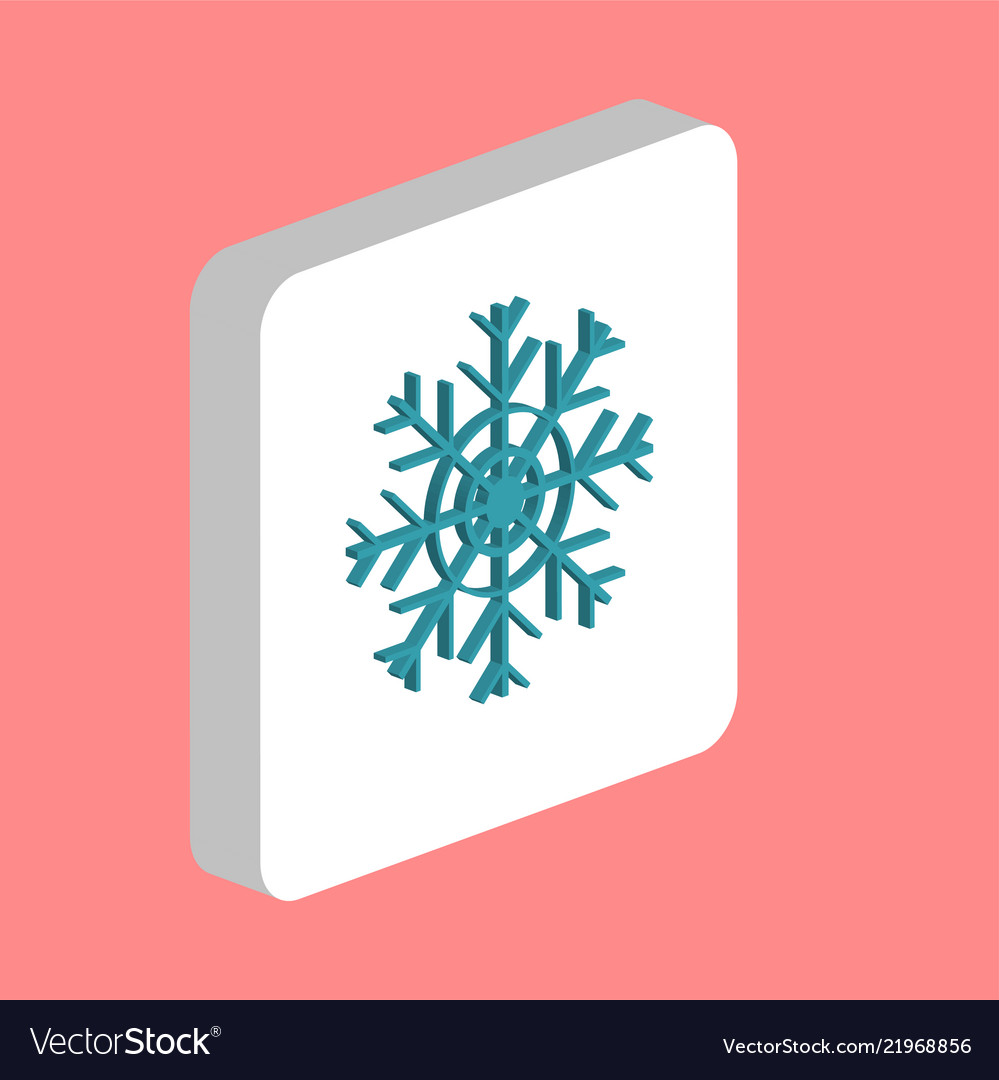 Snowflake computer symbol vector image Snowflake computer symbol