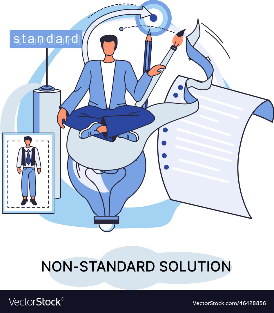 Solution solving problem metaphor answer vector image Solution solving problem metaphor answer