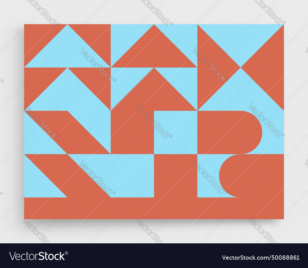Abstract geometric pattern with simple shapes