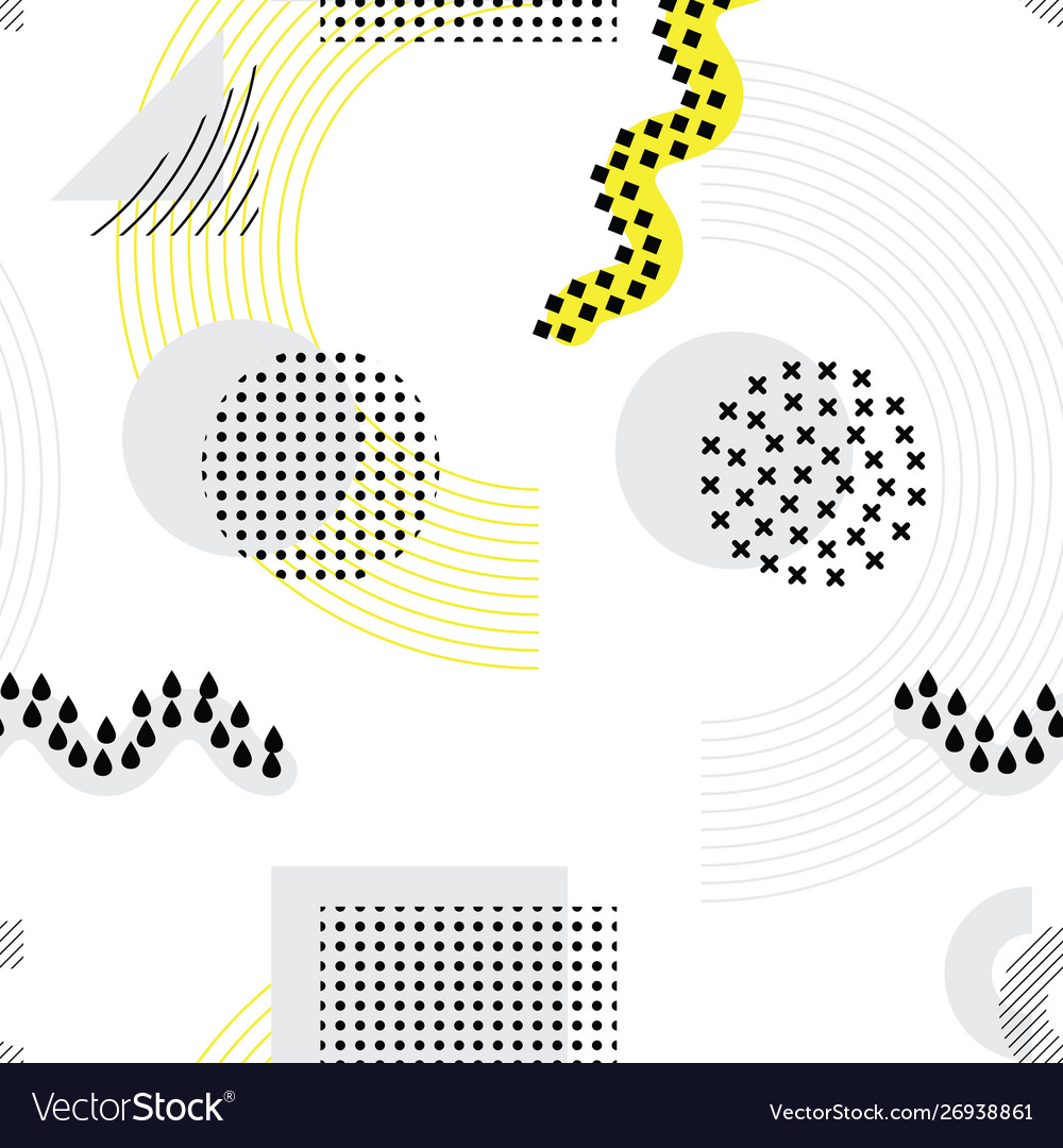 Abstract geometric seamless pattern with simple vector image Abstract geometric seamless pattern with simple