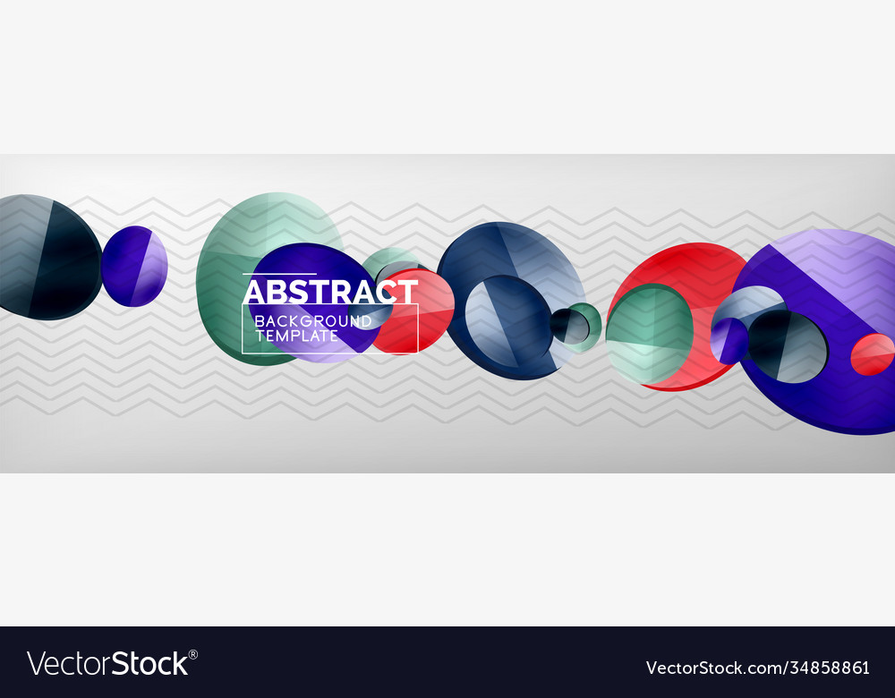 Abstract glossy round shapes background