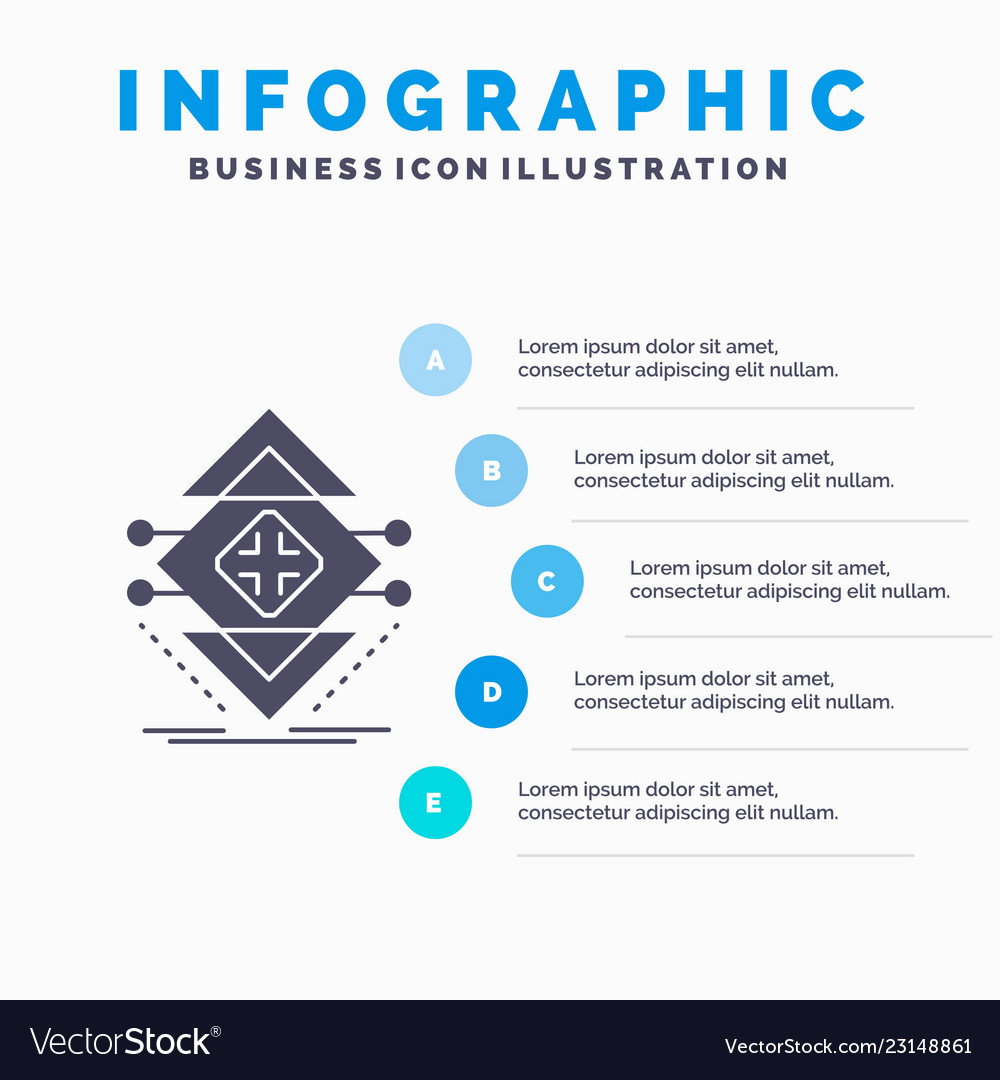 Computing data infrastructure science structure vector image Computing data infrastructure science structure