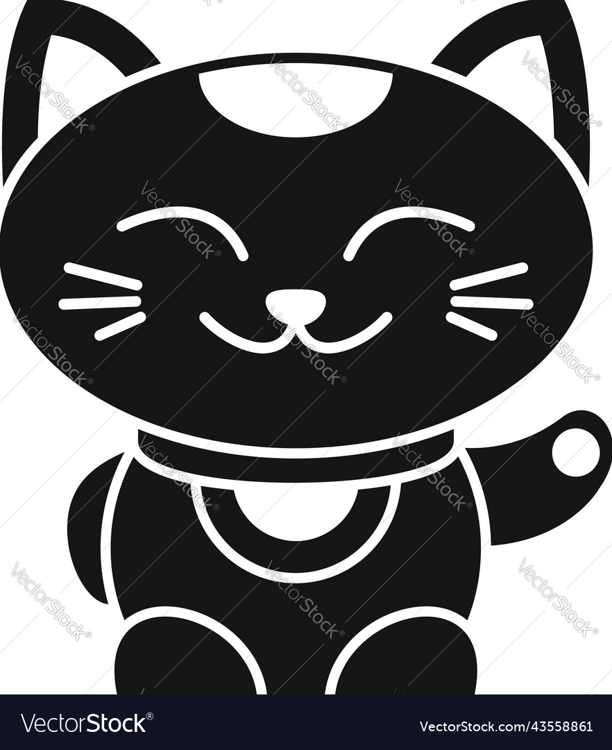 Cute cat icon Royalty Free Vector Image - VectorStock