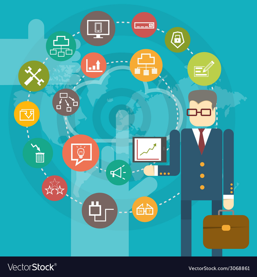 Digital Connection Icons