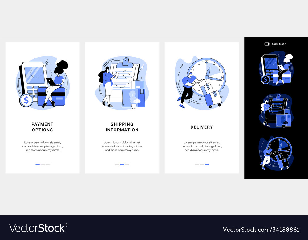 E-commerce website order processing mobile app ui