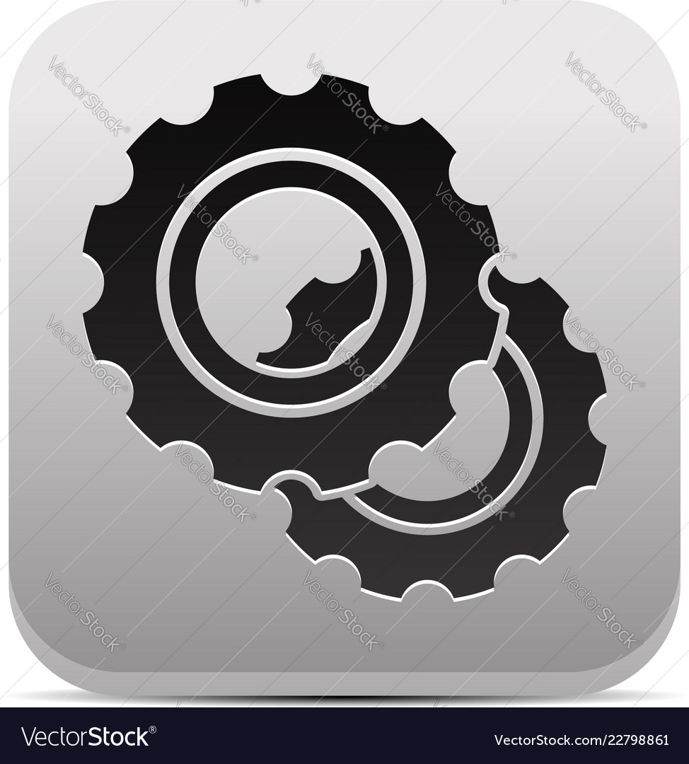 Gearwheel gear icons