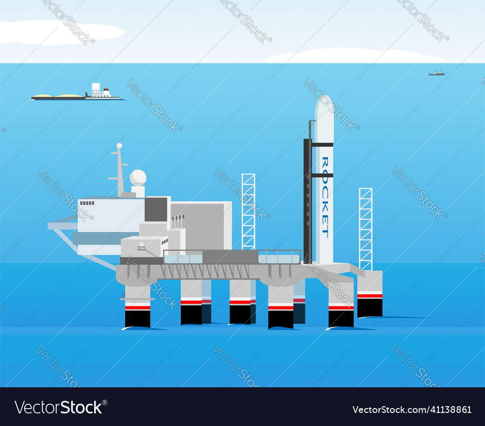 Launch complex of a floating cosmodrome
