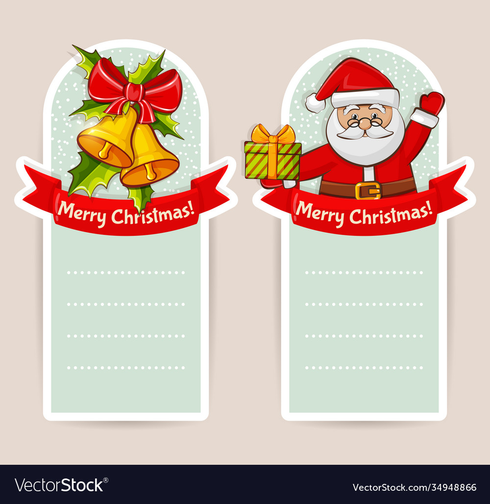 Christmas banners with space for text set Vector Image