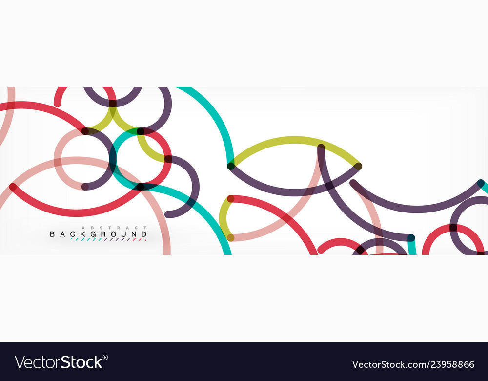 Curly wave lines abstract background design