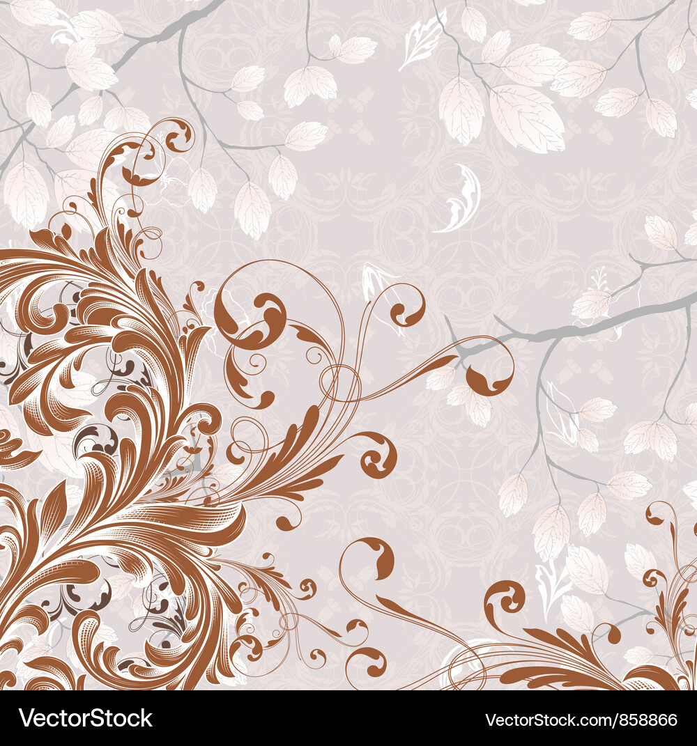 Floral background Royalty Free Vector Image - VectorStock