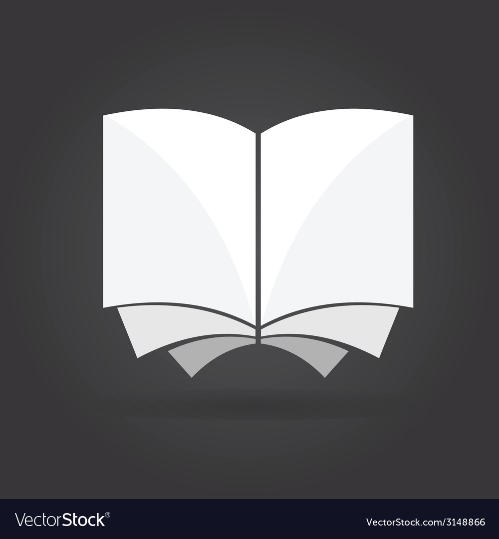 Modern Book Concept on Black