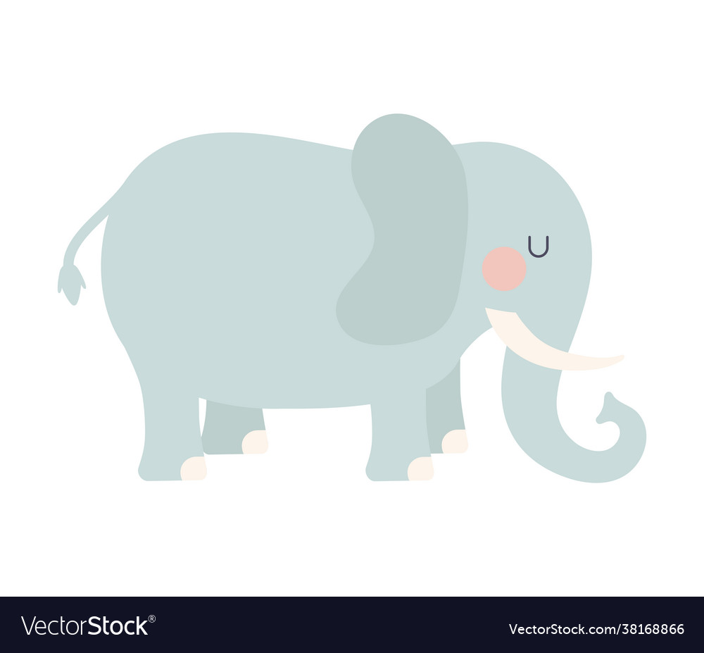 Pretty elephant icon Royalty Free Vector Image