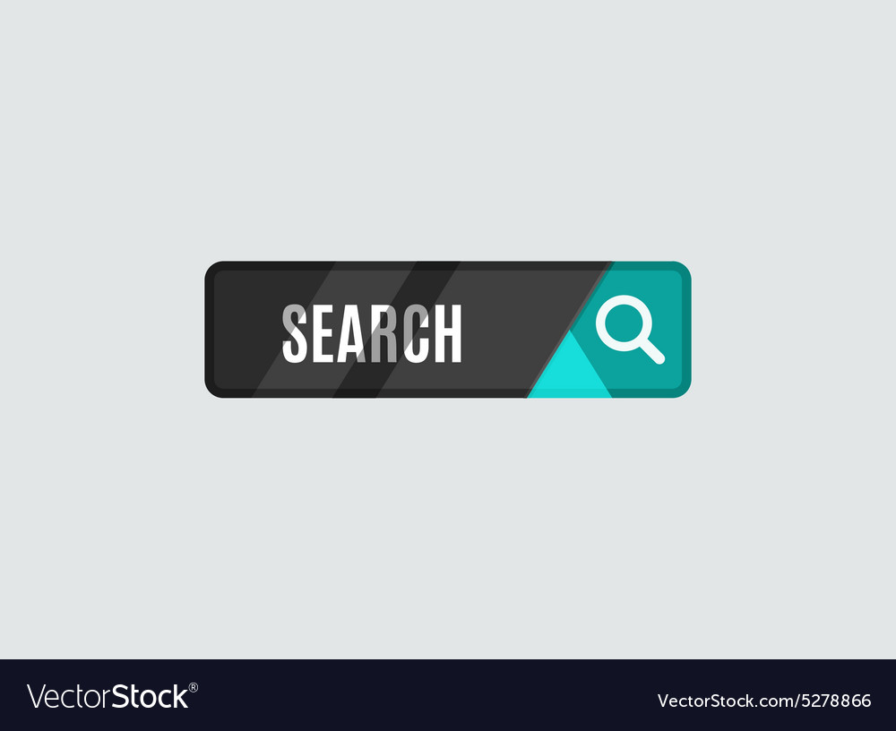 Search button futuristic hi-tech ui design