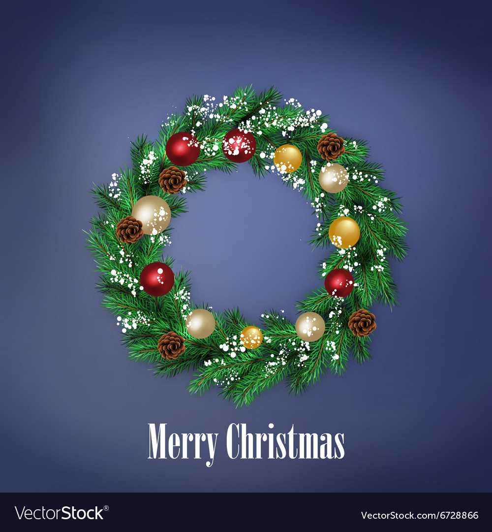 Traditional christmas wreath