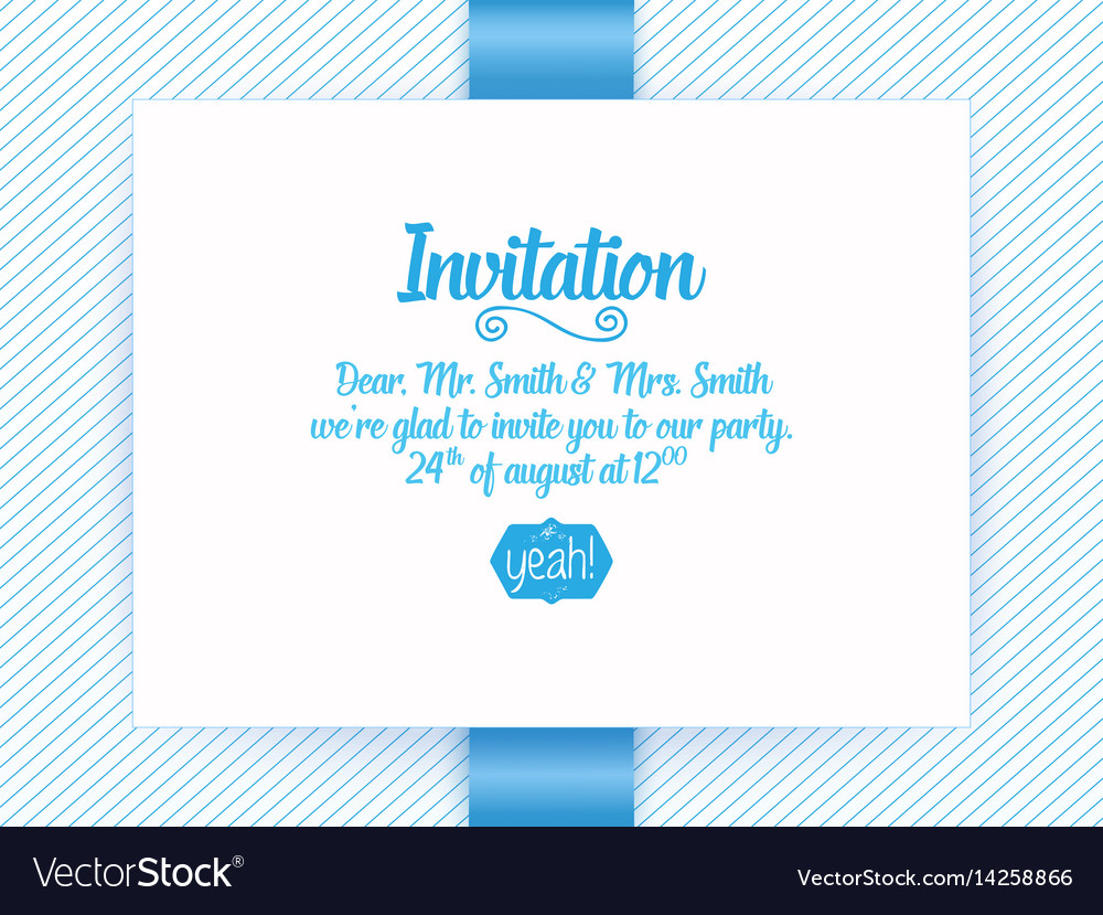 Wedding invitation card