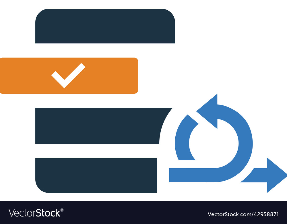 Agile backlog icon simple editable graphics