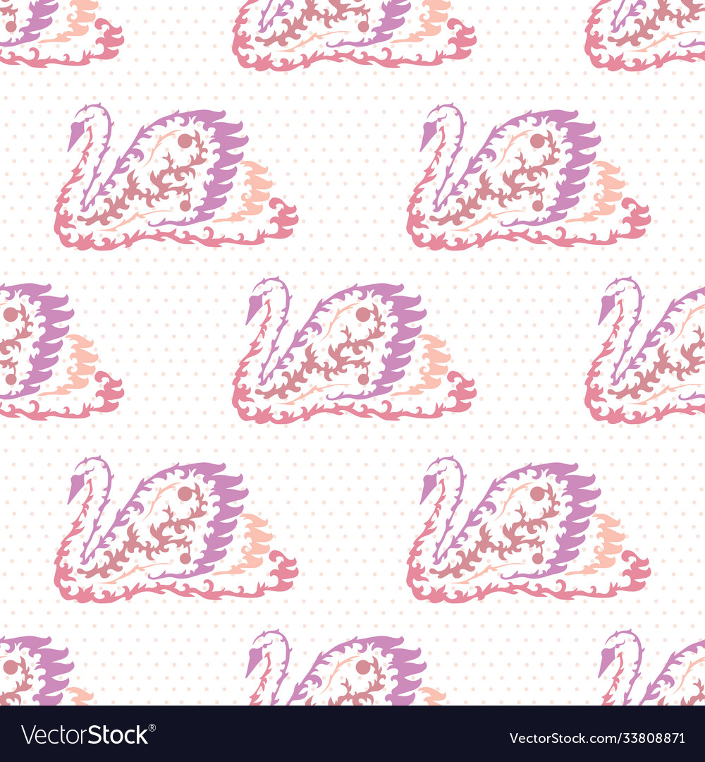 Bird seamless pattern Vector Image Bird seamless pattern