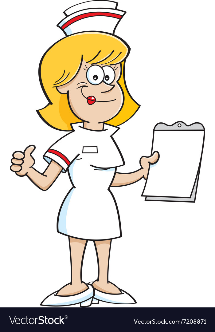 Cheerful Nurse Thumbs Up