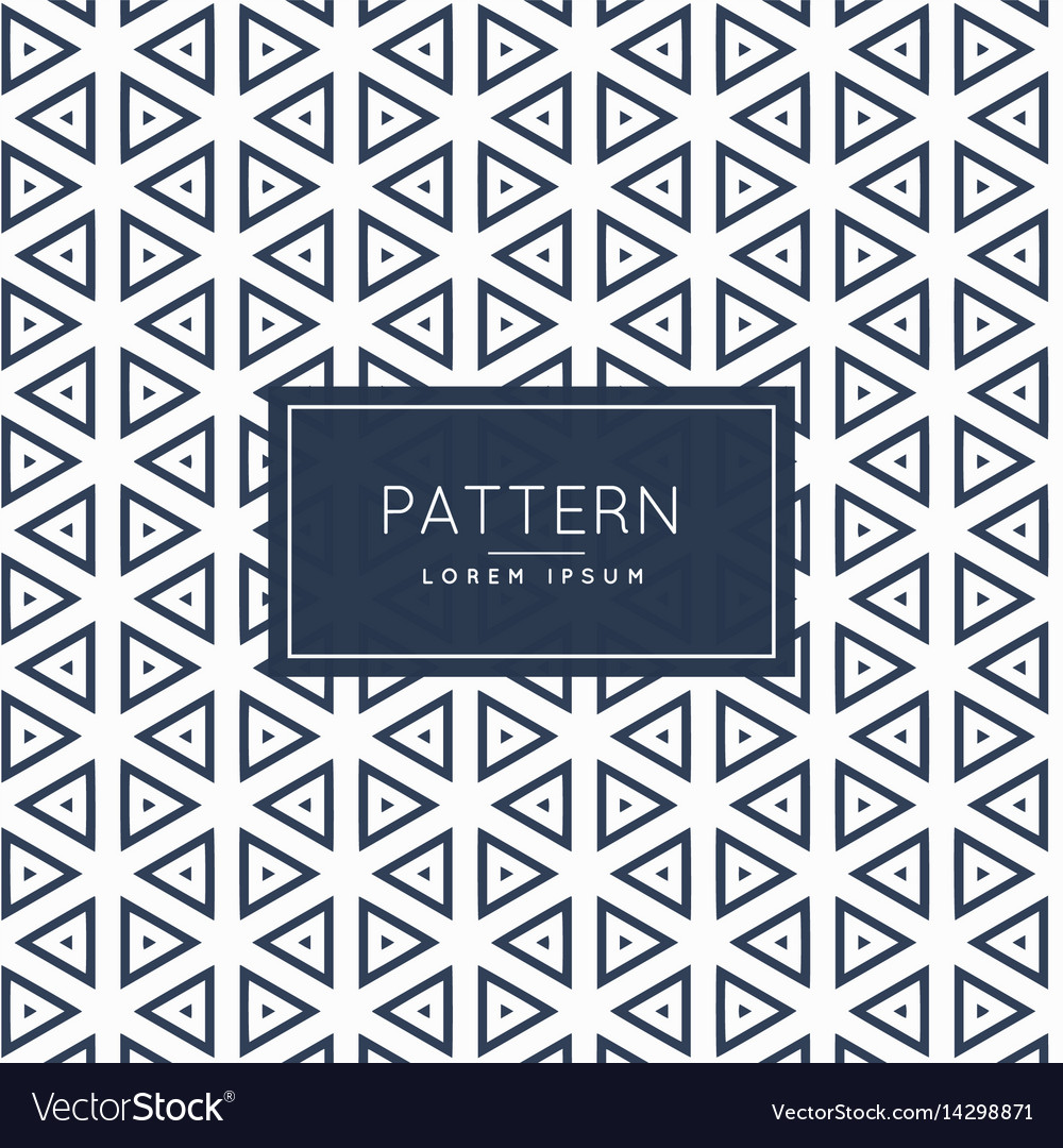 Geometric Triangle Outline Pattern