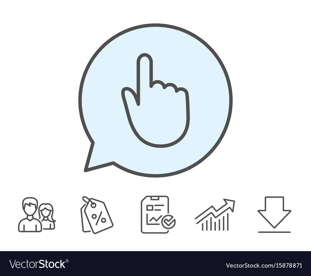 Hand Click Icon - Finger Touch Pointer
