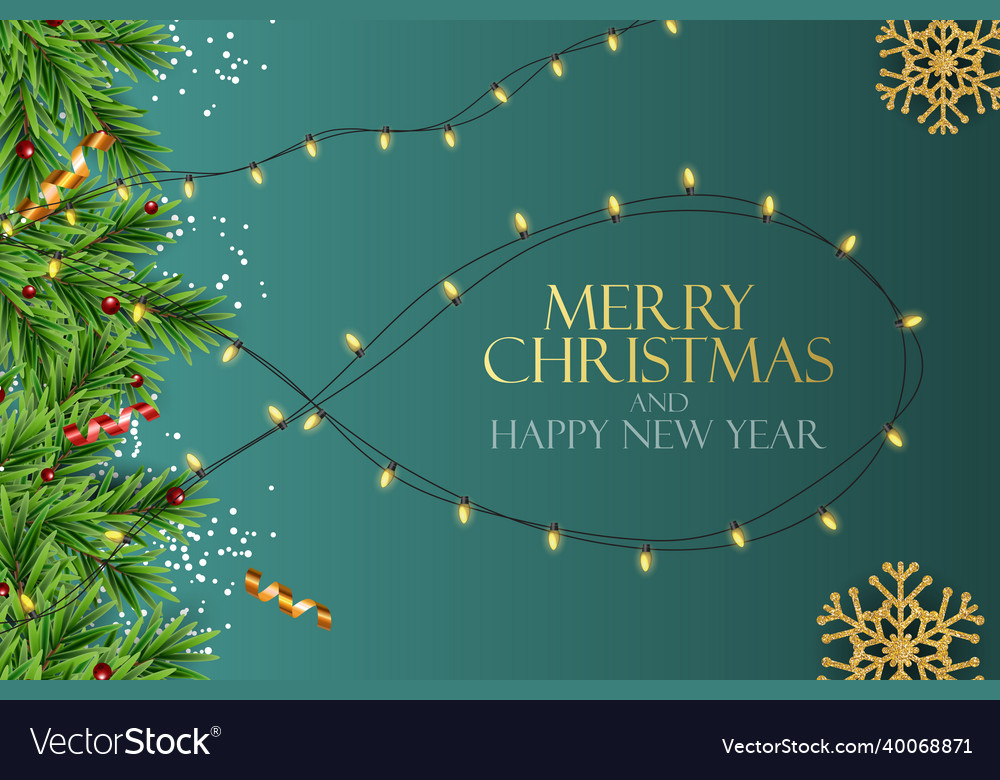 Holiday new year and merry christmas background vector image Holiday new year and merry christmas background