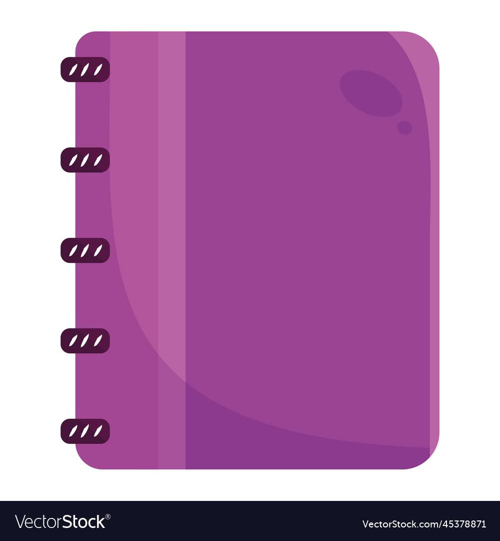 Isolated colored school book icon