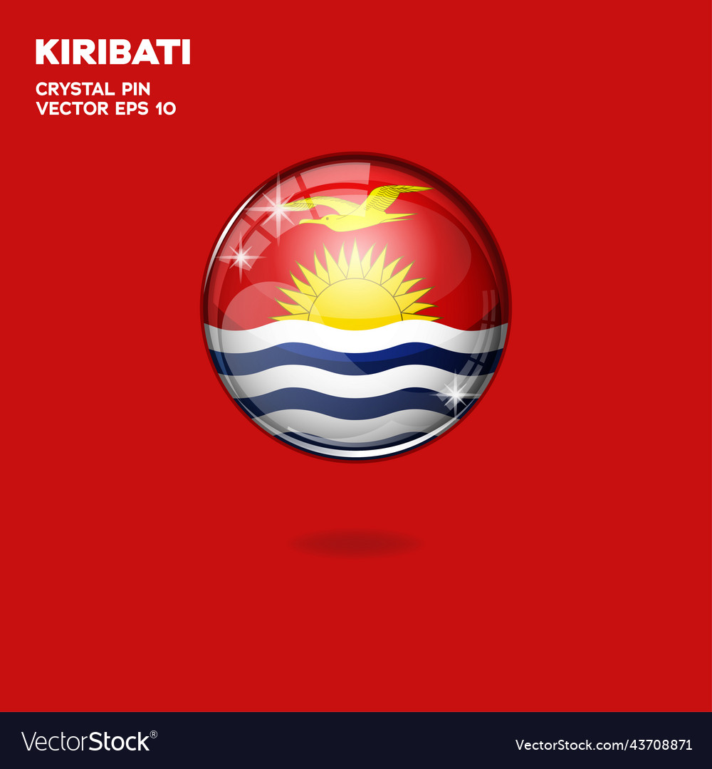 Kiribati Flagge 3d Tasten