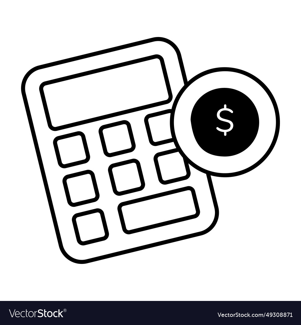 Salary Calculation Royalty Free Vector Image Vectorstock