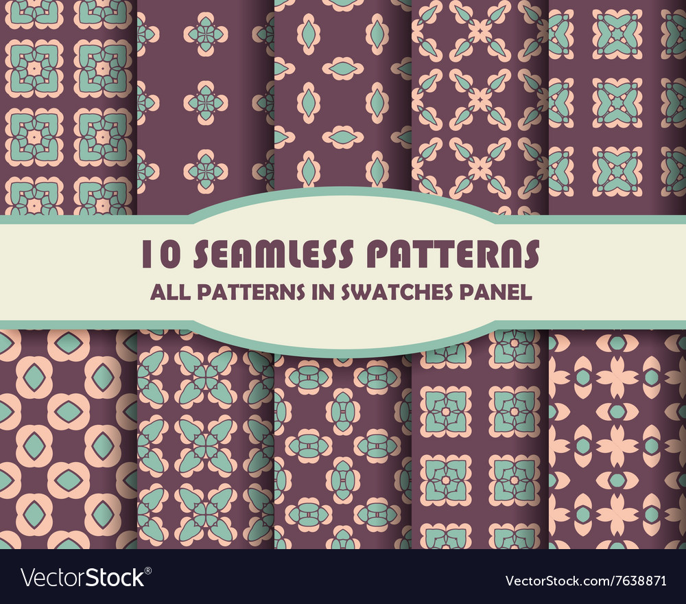 Seamless patterns set