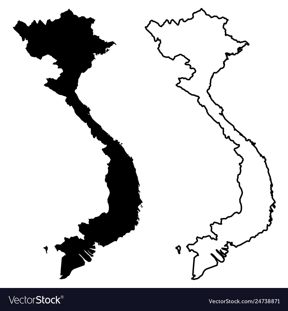 Simple only sharp corners map - socialist Vector Image Simple only sharp corners map - socialist