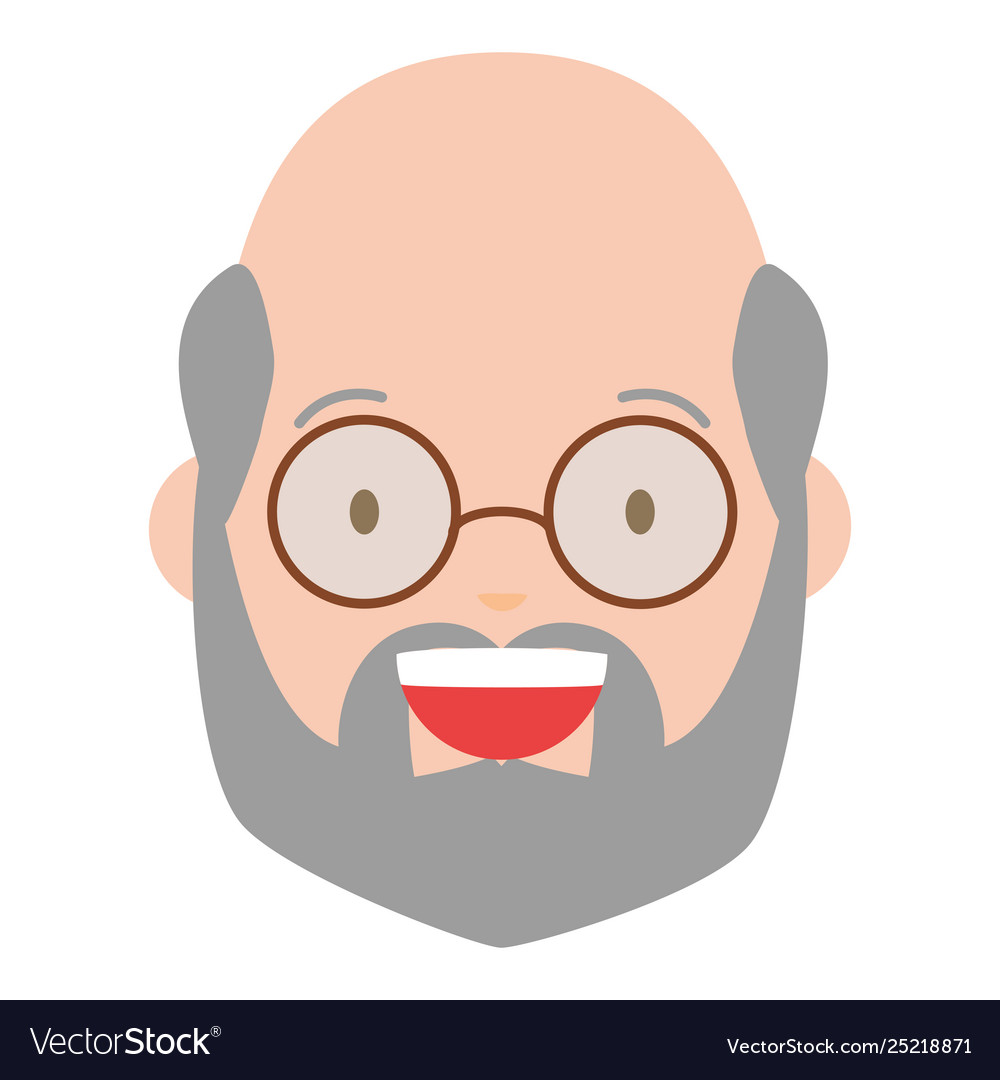 Smiling mans face Royalty Free Vector Image - VectorStock