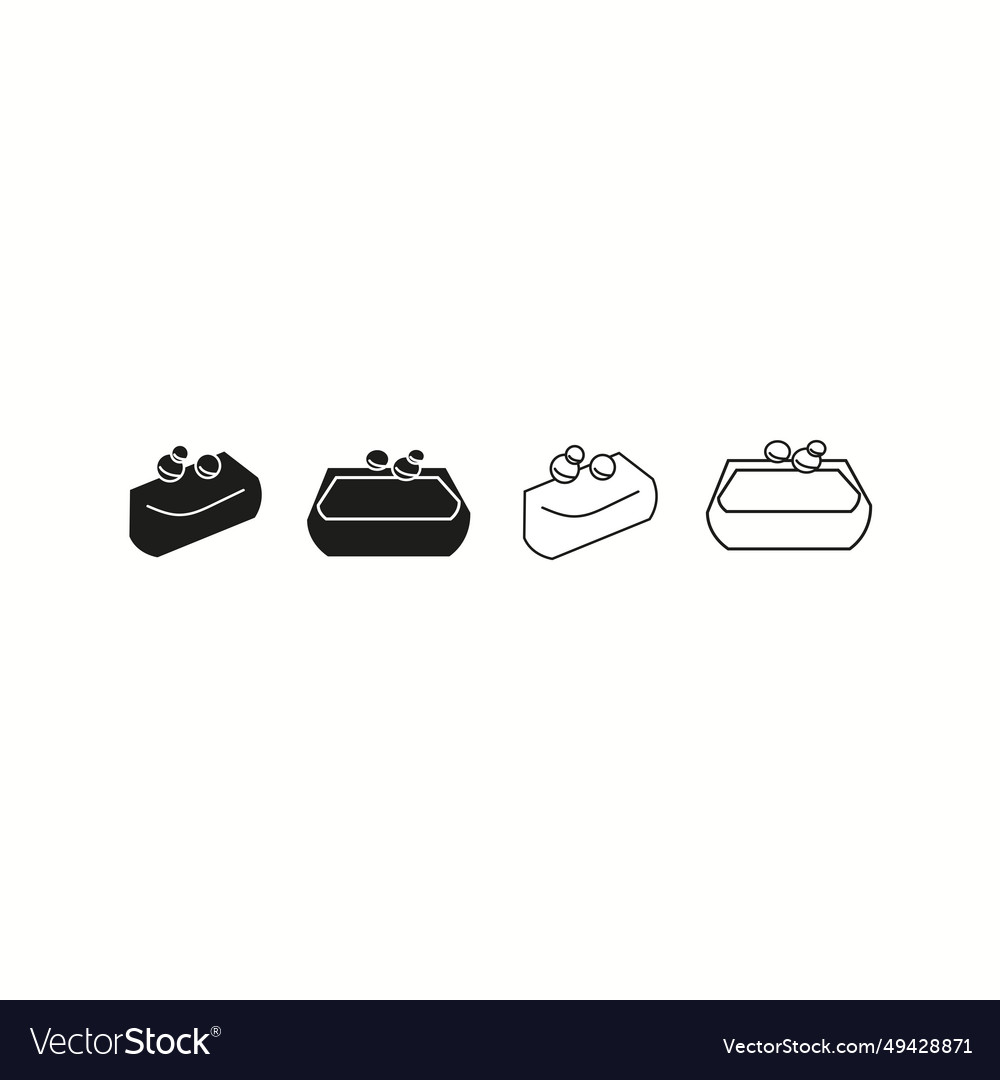 Soap bar icon set of 4 design element