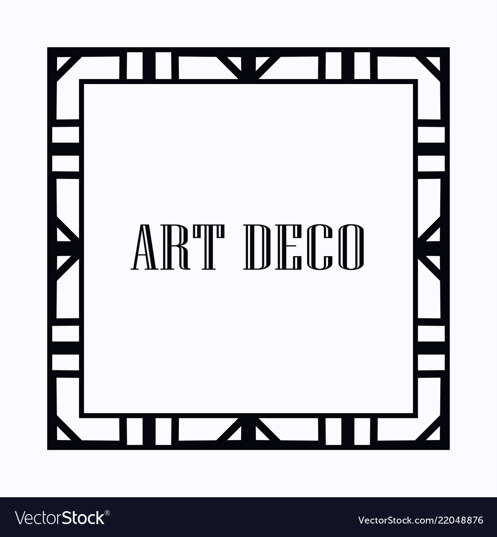 Art deco frame